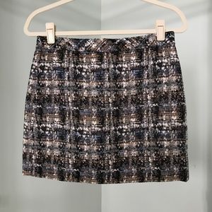 J. Crew Mini Skirt in Gilded Tweed